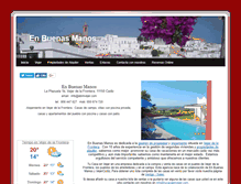 Tablet Screenshot of enbuenasmanosvejer.com